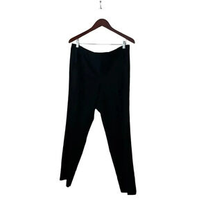 Vince Black Wool Dress Pants Trouser High Waist Size 12 Career Straight Slim